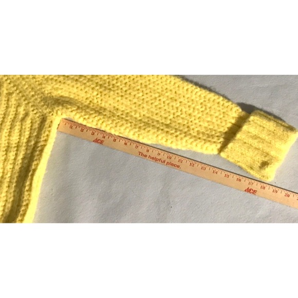 Anthropologie Pilcro Sweater Womens XL Yellow Turtleneck Chunky Knit Colorful - Picture 11 of 11